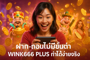 ฝาก‑ถอนไม่มีขั้นต่ำ WINK666 PLUS ทำได้ง่ายจริง